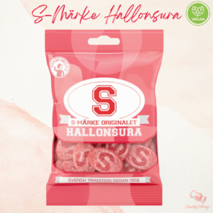S-Märke Hallonsura (Sour Raspberry Ovals) 80g [Sweden]