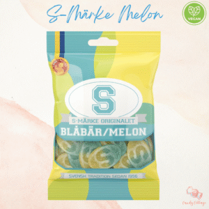 S-Märke Blåbär/Melon (Sour Blueberry & Melon Ovals) 80g [Sweden]