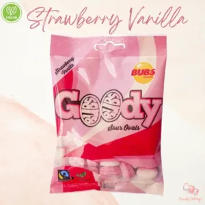 BUBS GOODY Strawberry and Vanilla Ovals Bag - 90G